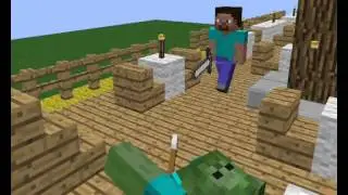 Minecraft небольшая анимация # 2