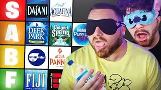 We Ranked The Most Popular Water Brands… Blind Folded!