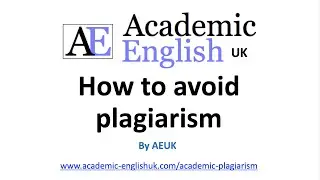 How to avoid plagiarism - 8 rules for success!