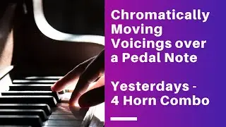 Moving Voicings Chromatically over a Pedal Note