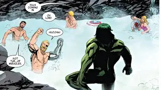 She Hulk Goes Naked To Take The Hot Tub With The Avengers