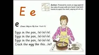 UK School Primary One Jolly Phonics Song Ee - Eggs in the pan