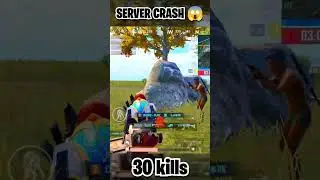 SERVER CRASH 😱 30 KILLS 🤪 #shorts