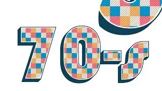 How to design 70-s inspired retro text effect in Adobe Illustrator