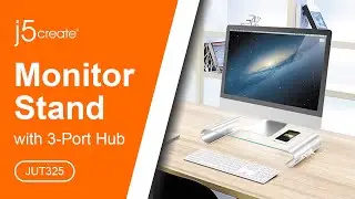 j5create® Monitor Stand with 3-Port USB™ 3.0 HUB JUT325