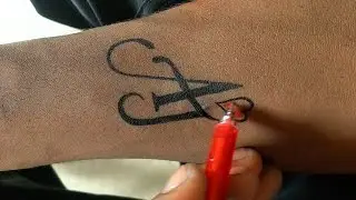 AJ combination tattoo | aj name tattoo | How to make name tattoo