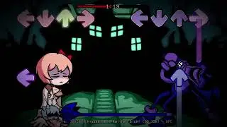 Friday night funkin' Sayori and Majin Sonic sing Alone (FNF MOD)