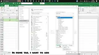 Create your own custom tab in excel