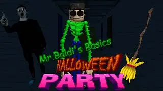 Baldi's Basics But Halloween Party
