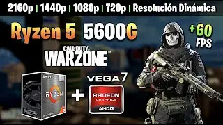 ✅ RYZEN 5 5600G + 16GB RAM ( Dual Channel ) ✅ Call of Duty WARZONE 🚀 720p | 1080p | 1440p | 4K 😏💥