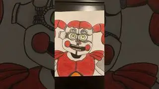 Circus Baby Pencil Drawing