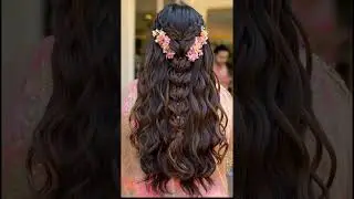 Bridal Hair style ideas #2024 #hairstyle #hair #hairstyle#hairstylist#flowers#viralvideo#viralvideo