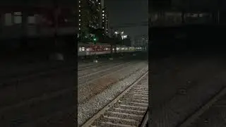 Train pass at night | Kanjurmarg station