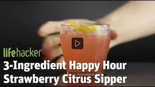 3 Ingredient Lifehacker.  Strawberry Citrus Cooler
