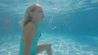 Testing the GoPro Hero 4 at the pool.