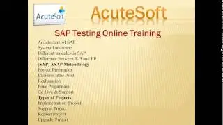 SAP Testing Online Training