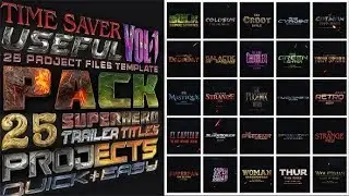 AVENGERS SUPERHEROES PACK ► [ AFTER EFFECTS TEMPLATES ]