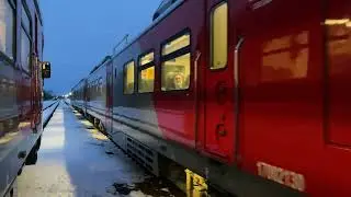 Рельсовый автобус РА3-064 станция Гаврилов Посад