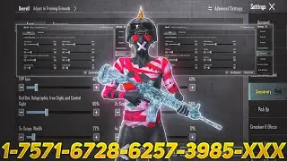 New Update 4.4⚡Best Sensitivity code + Control Settings Pubg Mobile/Bgmi Sensitivity 2026