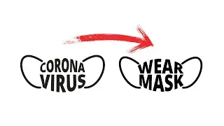 How to make  a Corona Mask Logo? | Corona Virus Mask Logo