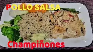 POLLO en crema DE champiñones