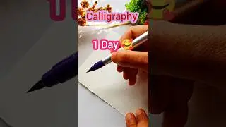 Letter A in Calligraphy 🥰💗✨ 