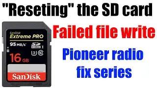How to restore a botched SD card (Pioneer radio fix series)