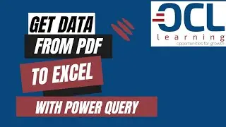 Get and Transform Data from a PDF File to Excel using Power Query