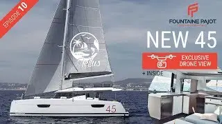 Fountaine Pajot Elba New 45 Catamaran Tour w/ Commentary + Drone