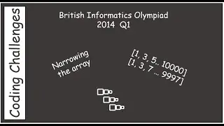 British Informatics Olympiad (BIO) 2014 Q1 Narrowing the array