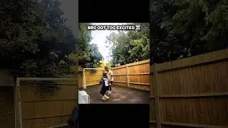 Lil bro got too excited ☠️ 