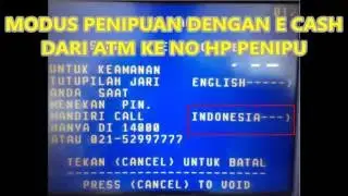 Modus Penipuan Baru Tansfer Via ATM  Tanpa Kita Sadari masuk ke e cash mandiri penipu