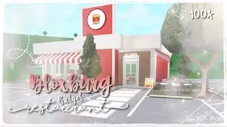 Burger Restaurant || Bloxburg Speedbuild || Pink Pengwin