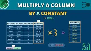 Multiply a Column in Excel by a Constant