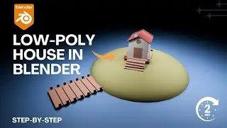 Low-Poly Scene Timelapse | step by step | Blender 3D | Blender 3D Tutorial | 3DWKRAKEN