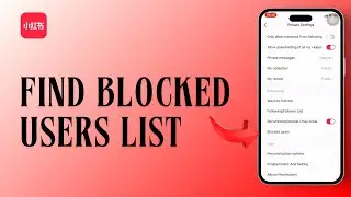 How To Find Blocked Users List On REDnote App
