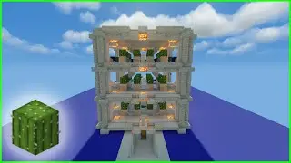 How to build a cactus farm in Minecraft 1.18+ Most simple and esthetic design