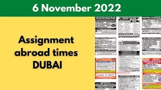 Assignment abroad times today 6 November 2022