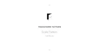Transform Pattern Scale Pattern Scale Manually