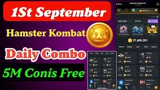 2 September Daily Combo Hamster Kombat | Hamster Kombat Daily Combo | 1st To 2 Sept | Daily Combo
