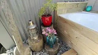 Yay....The new outdoor bath !!!
