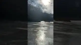 Flying on frozen sky