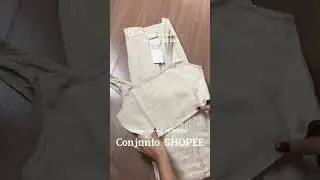 Conjunto de alfaiataria da shopee
