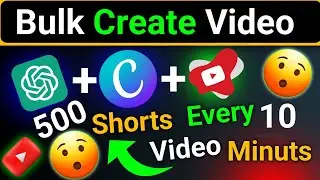 I made 50 short in just 5 minutes 😯 🔶10 mints 500 short video बनाओ 🔶 using chatGPT+Canva
