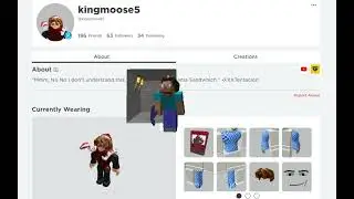 Steve found my ROBLOX profile!
