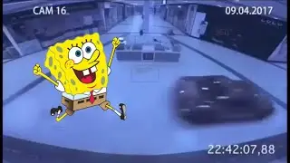I put Spongebob music over a guy driving at the mall