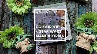 ColourPop x Star Wars Mandalorian: The Child Palette, Swatches, and FOTD