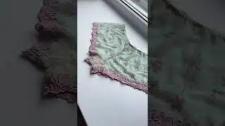 Шью трусы шорты из эластичной сетки с вышивкой🌸🌿