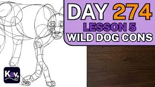 Draw With Me! Wild Dog Construction 2, Pt. 5 | Day 274