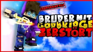 BRUDERBATTLE | ICH ZERSTÖRE MEINEN BRUDER MIT GODBRIDGE? |  BEDWARS kyudo